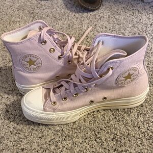 Converse Women's Light Pink High-Top Sneakers